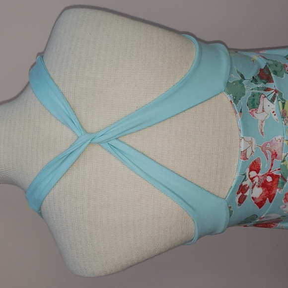 Patagonia Morning Glory Light Blue Floral Print Dress, Size Small - Picture 3 of 6